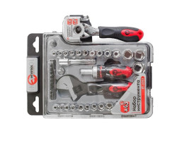 Набор инструмента 43 ед., 3/8" & 1/4", Cr-V INTERTOOL ET-6003-foto6