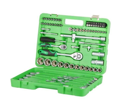 Набор инструментов 1/2" и 1/4", 82 ед, INTERTOOL ET-6082SP