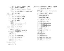 Профессиональный набор инструментов, 1/4" & 3/8" & 1/2", 176 ед. INTERTOOL ET-7176-foto3