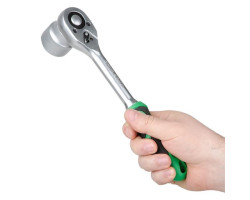 Набор торцевых головок с трещоточной рукояткой 1/2", Cr-V, 19 ед., INTERTOOL ET-6019-foto5