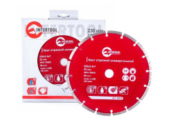 Диск отрезной сегментный, алмазный 230 мм, 22-24% INTERTOOL CT-1010-foto2