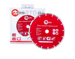 Диск отрезной сегментный, алмазный 230 мм, 22-24% INTERTOOL CT-1010-foto2