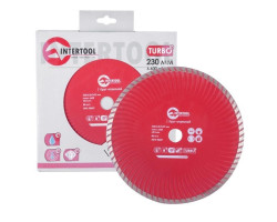 Диск отрезной Turbo, алмазный 230 мм, 22-24% INTERTOOL CT-2010-foto2