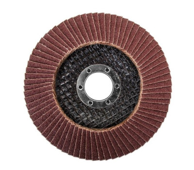 Диск шлифовальный лепестковый 115x22 мм, зерно K100 INTERTOOL BT-0110