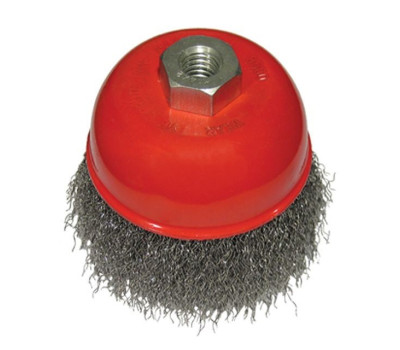 Щетка чашечная 65 мм, для УШМ, М14 (витая проволока) INTERTOOL BT-1065