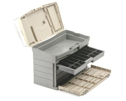 Многофункциональный органайзер пластиковый для метизов, 17", 435x235x300 мм INTERTOOL BX-4017-foto13