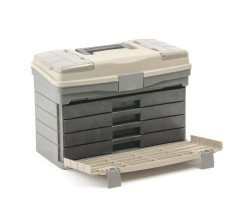 Многофункциональный органайзер пластиковый для метизов, 17", 435x235x300 мм INTERTOOL BX-4017-foto9