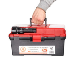 Ящик для инструмента c фонарем 16" 395*220*200 мм INTERTOOL BX-0017-foto12