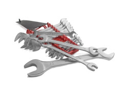 Набор рожковых ключей 12 шт., 6-32 мм Cr.-V. INTERTOOL HT-1003-foto3