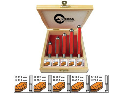 Набор фрез кромочных прямых, 5 шт. INTERTOOL HT-0076-foto9