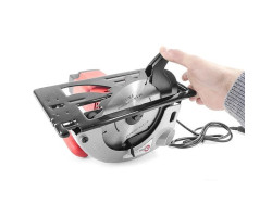 Пила дисковая, 1200 Вт, 4500 об/мин, угол 90-45°, глубина распила 63/38 мм, d=20 мм x 185 мм INTERTOOL DT-0612-foto8