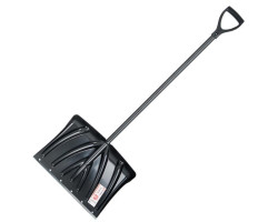 Лопата для уборки снега 460*340мм с ручкой 1300 мм INTERTOOL FT-2021-foto5
