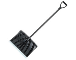 Лопата для уборки снега 460*340мм с ручкой 1300 мм INTERTOOL FT-2021-foto6