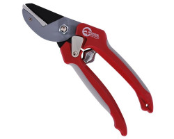 Секатор садовый c наковаленкой, ручка комбинированная пластик/термопластичная резина, лезвие сталь SK5, макс. рез. 12 мм INTERTOOL FT-1009-foto2