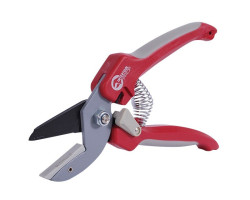 Секатор садовый c наковаленкой, ручка комбинированная пластик/термопластичная резина, лезвие сталь SK5, макс. рез. 12 мм INTERTOOL FT-1009-foto3