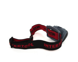 Фонарь налобный светодиодный, пылевлагозащищенный корпус, четыре режима работы, 1 Вт + 2 LED, батарейки 3 ААА. INTERTOOL LB-0302-foto8