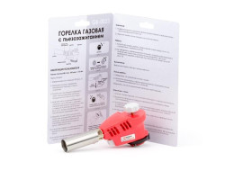 Горелка газовая, пьезозажигание на курке, регулятор, рассекатель пламени INTERTOOL GB-0023-foto11