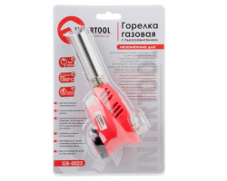 Горелка газовая, пьезозажигание на курке, регулятор, рассекатель пламени INTERTOOL GB-0023-foto13