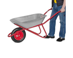 Тачка садово-строительная, 65 л., 150 кг, 1 пневмоколесо с подшипником 14" (3.50-8). INTERTOOL WB-0615-foto2