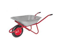 Тачка садово-строительная, 65 л., 150 кг, 1 пневмоколесо с подшипником 14" (3.50-8). INTERTOOL WB-0615-foto3