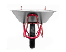 Тачка садово-строительная, 65 л., 150 кг, 1 пневмоколесо с подшипником 14" (3.50-8). INTERTOOL WB-0615-foto7