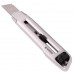 Нож металлический усиленный с винтовой фиксацией лезвия INTERTOOL HT-0512