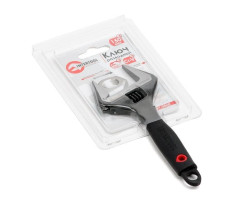 Ключ разводной 150мм, обрезиненная рукоятка, развод губок 34мм, Cr-V INTERTOOL XT-0040-foto4