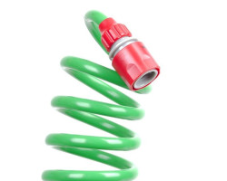 Шланг для полива спиральный 30 м с конекторами + aдаптер универсальный для конектора 1/2" с внутренней резьбой 1/2" INTERTOOL GE-4003-foto11