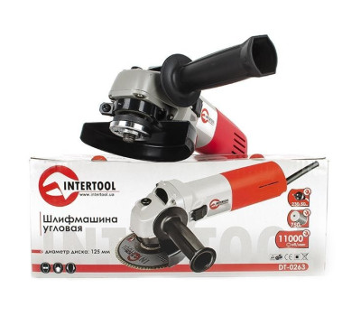 Шлифмашина угловая 750 Вт, 11000 об/мин, 125 мм INTERTOOL DT-0263