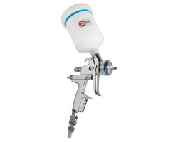 HVLP II Профессиональный краскораспылитель 1,3 мм, верхний пластиковый бачок 600 мл INTERTOOL PT-0105-foto5