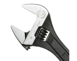 Ключ разводной 200мм, Cr-V, черный, фосфатированный, INTERTOOL XT-0058-foto3