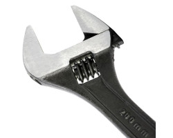 Ключ разводной 200мм, Cr-V, черный, фосфатированный, INTERTOOL XT-0058-foto7