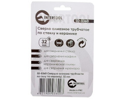 Коронка трубчатая по стеклу и керамике 32 мм INTERTOOL SD-0360-foto2
