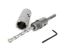 Комплект: сверло корончатое по бетону 32 мм+Переходник SDS Plus 100мм INTERTOOL SD-7032-foto4