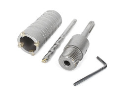 Комплект: сверло корончатое по бетону 32 мм+Переходник SDS Plus 100мм INTERTOOL SD-7032-foto5