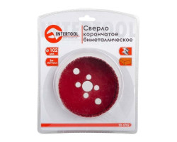 Коронка по металлу биметаллическая 102 мм INTERTOOL SD-5702-foto4
