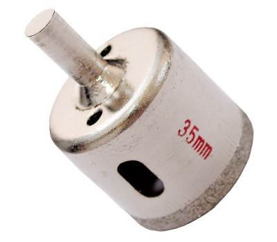 Коронка трубчатая по стеклу и керамике 35 мм INTERTOOL SD-0361