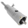Комплект: сверло корончатое по бетону 36 мм+Переходник SDS Plus 100мм INTERTOOL SD-7036