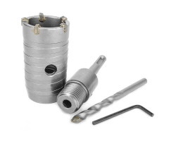 Комплект: сверло корончатое по бетону 40 мм+Переходник SDS Plus 100мм INTERTOOL SD-7040-foto4