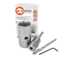 Комплект: сверло корончатое по бетону 40 мм+Переходник SDS Plus 100мм INTERTOOL SD-7040-foto5
