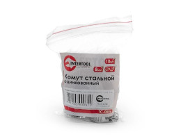 Хомут стальной оцинкованный 8 мм D 6-16 мм (упаковка 10 шт) INTERTOOL TC-0006-foto3