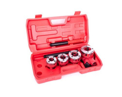 Набор плашек 4 шт. для нарезки резьбы 1/2"; 3/4"; 1"; 1 1/4" INTERTOOL SD-8004-foto2