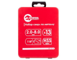 Набор сверл по металлу HSS 19 шт (1.0-10.0) INTERTOOL SD-0119-foto2