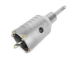 Комплект: сверло корончатое по бетону 50 мм+Переходник SDS Plus 100мм INTERTOOL SD-7050-foto3