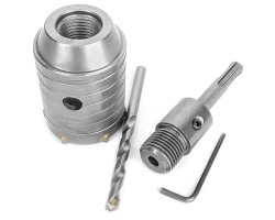 Комплект: сверло корончатое по бетону 50 мм+Переходник SDS Plus 100мм INTERTOOL SD-7050-foto5