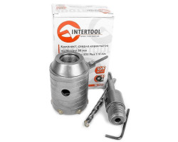 Комплект: сверло корончатое по бетону 50 мм+Переходник SDS Plus 100мм INTERTOOL SD-7050-foto6