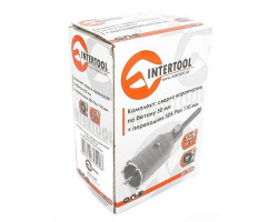 Комплект: сверло корончатое по бетону 50 мм+Переходник SDS Plus 100мм INTERTOOL SD-7050-foto7