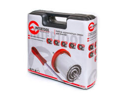 Набор корончатых сверл для плитки 5 ед. 33-83 мм, вольфрамовое напыление + напильник и чемодан INTERTOOL SD-0428-foto2