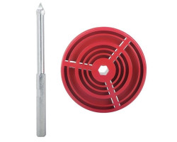 Держатель для корончатых сверл 83 мм, с центровочным сверлом INTERTOOL SD-0398-foto2