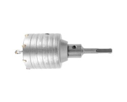 Комплект: сверло корончатое по бетону 65 мм+Переходник SDS Plus 100мм INTERTOOL SD-7065-foto3